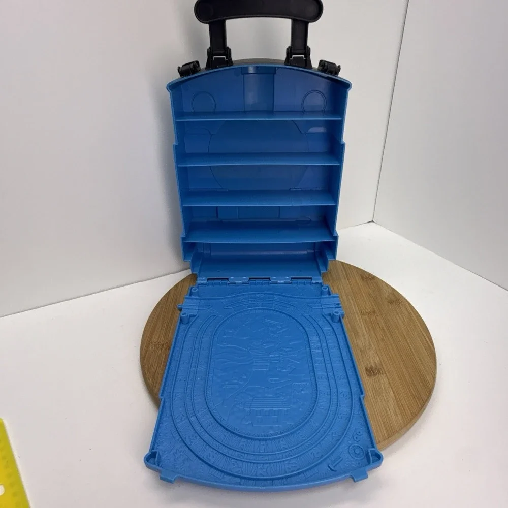 Thomas The Tank Engine Train Mattel Carrying Case Storage Toy Box Blue 2012